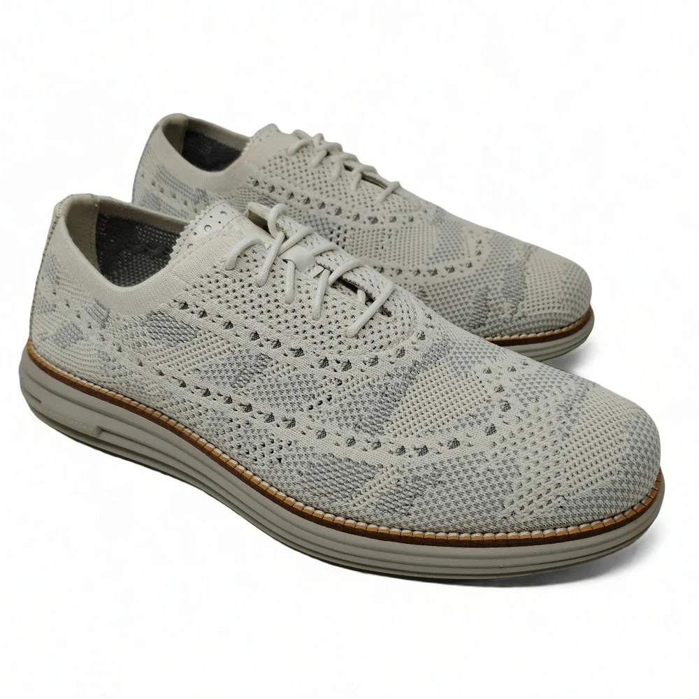 Cole Haan Stitchlite Wingtip Sneaker 9.5M Knit Oxford Minimalist Preppy Shoes
